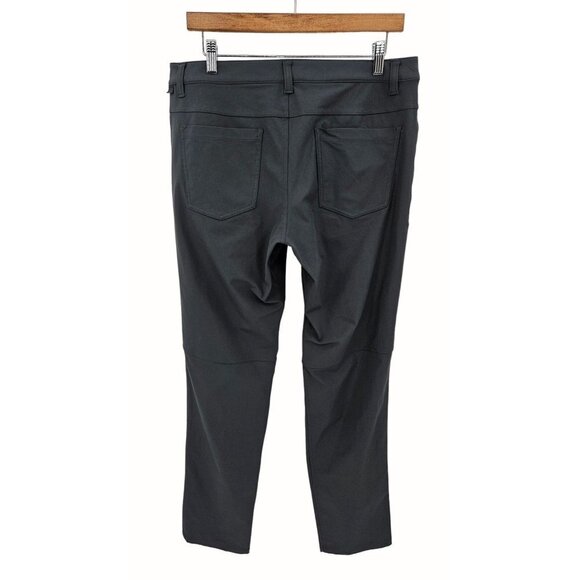 Lululemon Classic ABC Pant Men 32 X32 Warpstreme Style# M5426S Dark Gray Pockets - Picture 2 of 7